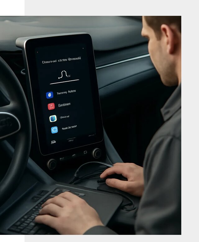 Установка приложений Lynk Co на автомобиль в Гае